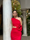 red dress