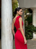 red dress