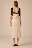 Linen Sand Maxi Dress