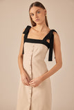 Linen Sand Maxi Dress