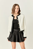 White and Black Tweed Jacket