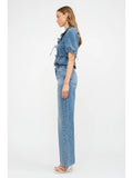 denim blouse