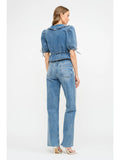 denim blouse