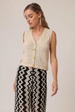 Seashell Knit Vest Top