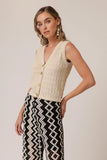 Seashell Knit Vest Top