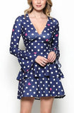 Polka Dot Navy Dress