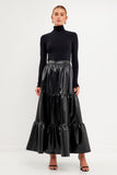 leather skirt