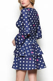 Polka Dot Navy Dress