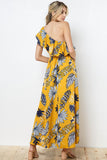 Tropical Mood One Shoulder Maxi Dress