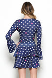 Polka Dot Navy Dress