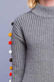 English Factory Pom Pom Sweater Dress