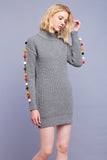 English Factory Pom Pom Sweater Dress