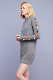 English Factory Pom Pom Sweater Dress