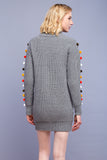 English Factory Pom Pom Sweater Dress