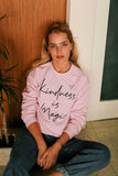 pink sweatshirt