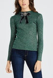 Embroidered insect top