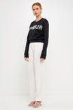 black sweatshirt