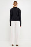 black sweatshirt