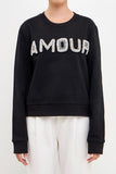 black sweatshirt