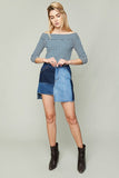 Deconstructed Denim Skirt