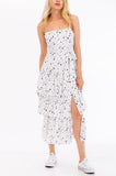 olivaceous Star print Maxi Dress