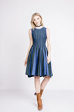 Endless Rose Vertical Stripe Teal Knit Dress