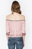 Pink Lace Halter Top 